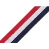 Oboustranný popruh šíře 38 mm (Balení 1 m, Varianta 1 modro-bílo-červená)