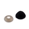 Čumák sametový s pojistkou 10x12 mm (Balení 5 sada, Varianta 1 černá)