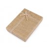 Krabička na šperky 12x16 cm (Balení 1 ks, Varianta přírodní stř.)