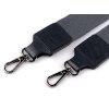 Popruh na tašku s karabinami šíře 3,8 cm (Balení 1 ks, Varianta 1 černá nikl)