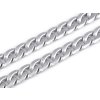 Designový řetěz k výrobě a zdobení oděvů a doplňků šíře 12 mm, metráž (Balení 1 m, Varianta 1 stříbrná metalic)