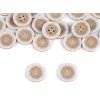 Knoflík šrafovaný velikost 28", 32" (Balení 50 ks, Varianta 1 (28") béžová světlá)