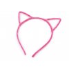 Chlupatá čelenka do vlasů kočka (Balení 1 ks, Varianta 2 pink)