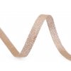 Jutová stuha šíře 10 a 15 mm řezaná (Balení 1 m, Varianta 1 (10 mm) režná přírodní)