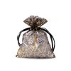 Dárkový pytlík pavučina / Halloween 13x18 cm organza (Balení 10 ks, Varianta 1 černá stříbrná)