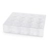 Plastový box / zásobník 12 šroubovacích dóziček (Balení 1 ks, Varianta transparent)