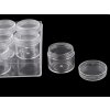 Plastový box / zásobník 12 šroubovacích dóziček (Balení 1 ks, Varianta transparent)