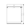 PP sáček s lepicí klopou a závěsem 10x13,5 cm (Balení 100 ks, Varianta transparent)
