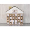 Papírový kalendář domeček k dozdobení (Balení 1 ks, Varianta hnědá přírodní)