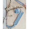 macrame pom pom bookmark
