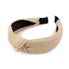 Široká čelenka do vlasů s uzlem boho (Balení 1 ks, Varianta 1 přírodní sv.)