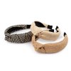 Široká čelenka do vlasů s uzlem boho (Balení 1 ks, Varianta 1 přírodní sv.)