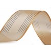 Stuha s lurexem šíře 40 mm (Balení 25 m, Varianta 1 (315) zelená zlatá)