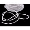 Perlový řetěz Ø3 mm sněhově bílá (Balení 3 m, Varianta bílá sněhová)