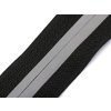 Zip spirálový krytý No 5 metráž reflexní (Balení 1 m, Varianta černá)