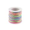 Šňůrka Ø1 mm duhová s lurexem s AB efektem (Balení 1 ks, Varianta multikolor)