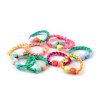 Gumičky do vlasů s korálky s broušenými kamínky v krabičce (Balení 1 krab., Varianta 1 mix náhodný)