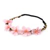 Pružná čelenka do vlasů s květy (Balení 1 ks, Varianta 2 pudrová)