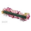 Tvarovací ozdoba do vlasů s hřebínky a květinami (Balení 1 ks, Varianta 1 lososová světlá)