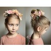 Tvarovací ozdoba do vlasů s hřebínky a květinami (Balení 1 ks, Varianta 1 lososová světlá)