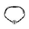 Náramek shamballa strom života z nerezové oceli (Balení 1 ks, Varianta černá)