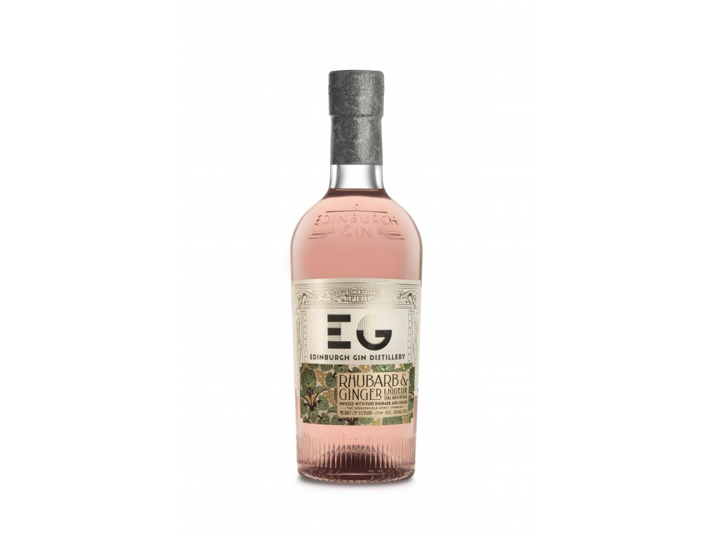 Edinburgh gin likér - rebarbora&zázvor, 500ml /20%
