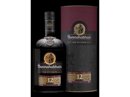 Large Desktop Web Image Bunnahabhain 12YO Cask Strength 2025 Pack Transparent HR