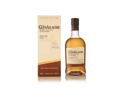 The GlenAllachie 9yo Amontillado Cask Finish box front