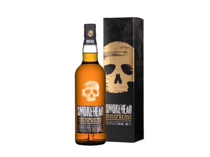 Smokehead Smokehead Bottle and Box 40 UK Exclusive White Background Whitebox 2023