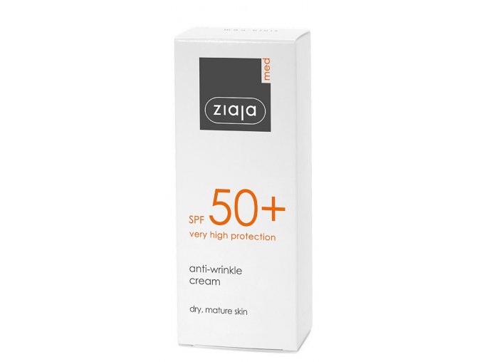 ziaja med ochranna kura protivraskovy krem ochrana pleti spf50 box