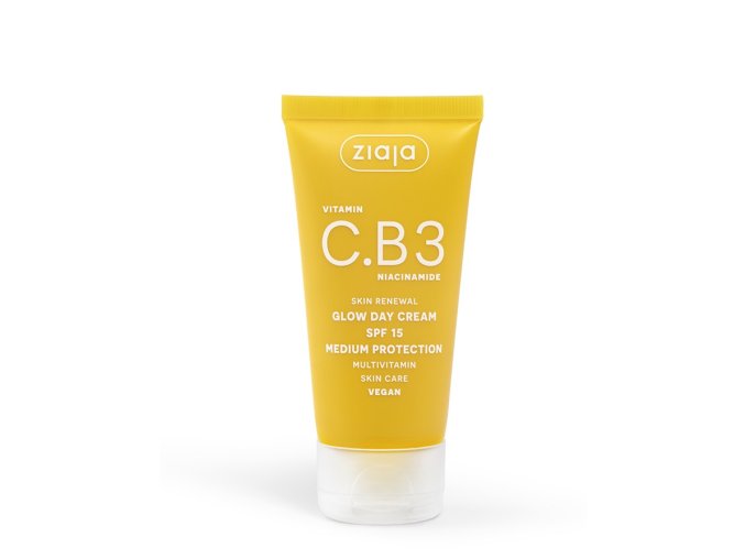 ziaja vitamin c b3 niacinamide glow denny krem spf15