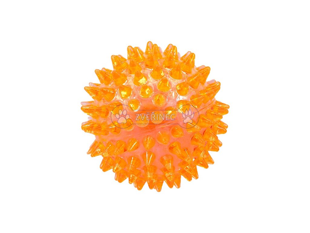 Hračka Dog Fantasy míček pískací oranžový 6 cm