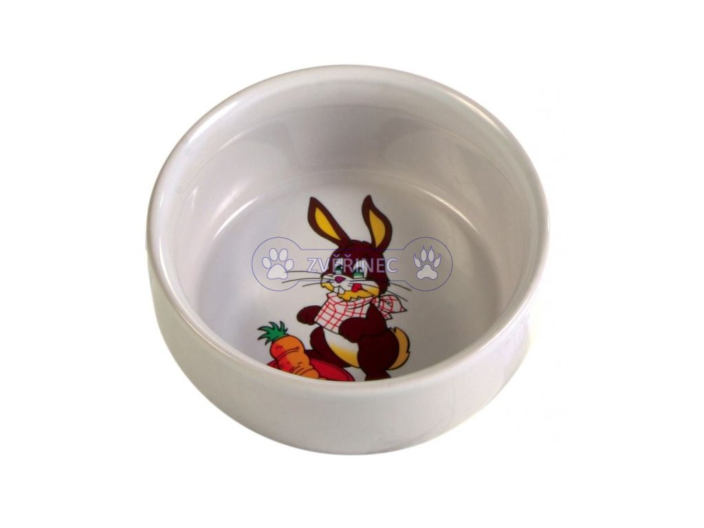 Keramická miska pro králíka s obrázkem 250 ml - Zvěřinec