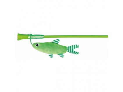 Udice s rybkou, zelená 42 cm