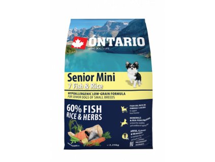 Ontario Senior Mini Fish & Rice 2.25 kg