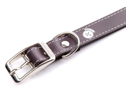 JK Animals široký kožený obojek LUX 24 mm 3