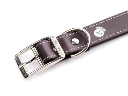 JK Animals široký kožený obojek LUX 28 mm 3
