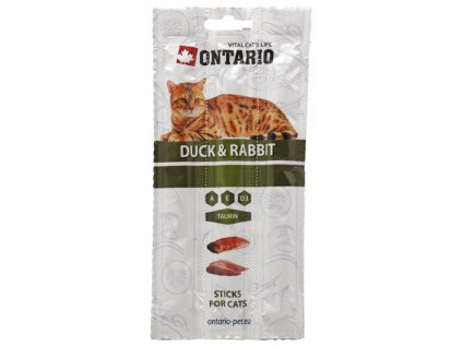 ONTARIO Stick for cats Duck&Rabbit 3x5 g