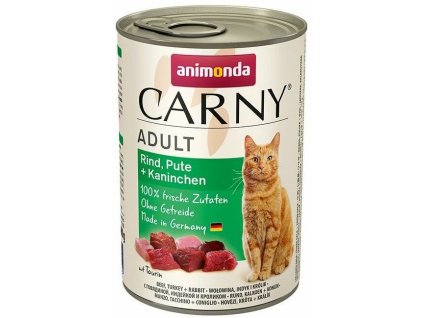 Konzerva ANIMONDA Carny Adult hovězí + králík 400 g