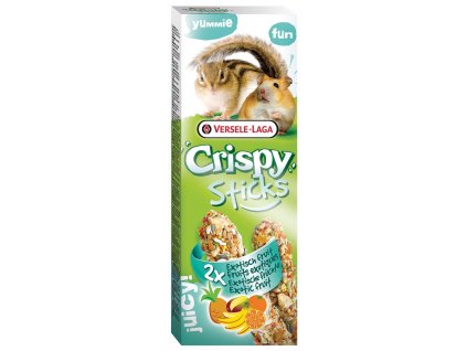 Tyčinky VERSELE-LAGA Crispy s exotickým ovocem pro křečky a veverky 110 g