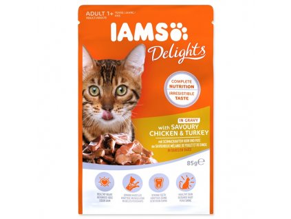 Kapsička IAMS Cat Delights Chicken & Turkey in Gravy 85 g