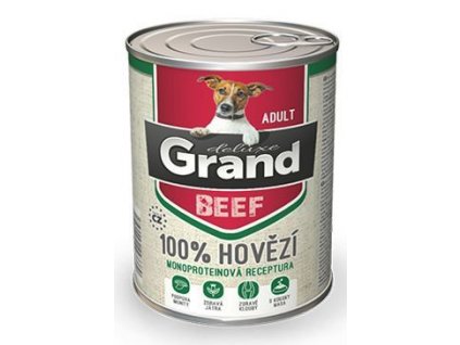 GRAND konz. deluxe pes hovězí 400 g