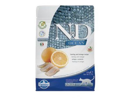 N&D OCEAN CAT Adult Herring & Orange 300 g