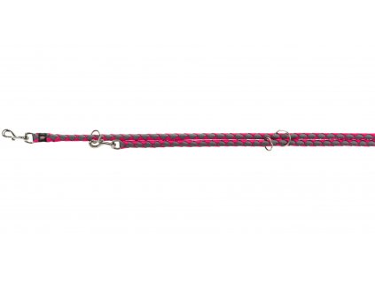 Vodítko CAVO kulaté prodlužovací L-XL, fuchsie/grafit