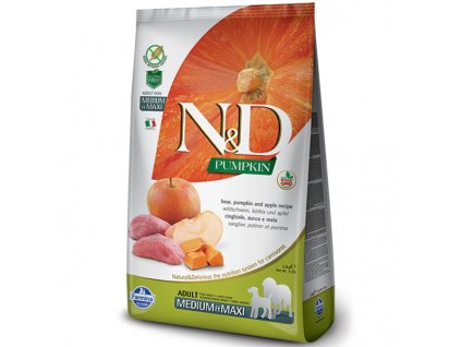 N&D Pumpkin DOG Adult M/L Boar & Apple 2,5 kg
