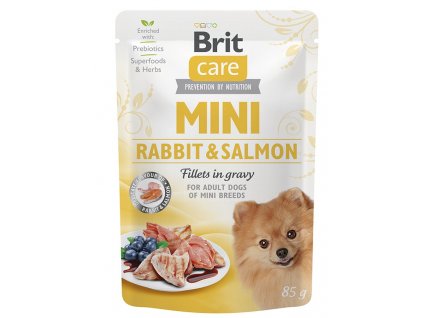 Brit Care Dog Mini Rabbit&Salmon fillets in gravy 85 g