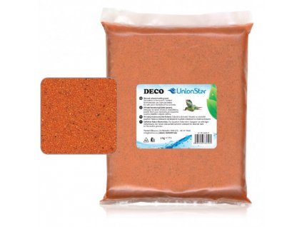 Unionstar Deco písek oranžový 0,7-1,2 mm, 2 kg