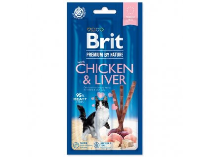 BRIT Premium by Nature Cat Sticks with Chicken & Liver 3ks