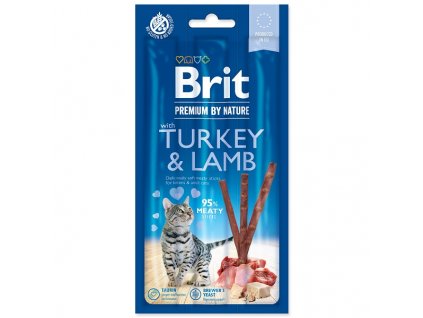 BRIT Premium by Nature Cat Sticks with Turkey & Lamb 3 ks