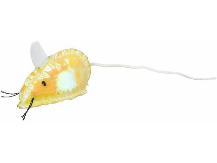 GLITTER MOUSE, třpytivá myš, látková hračka pro kočky s katnipem, 7 cm 1